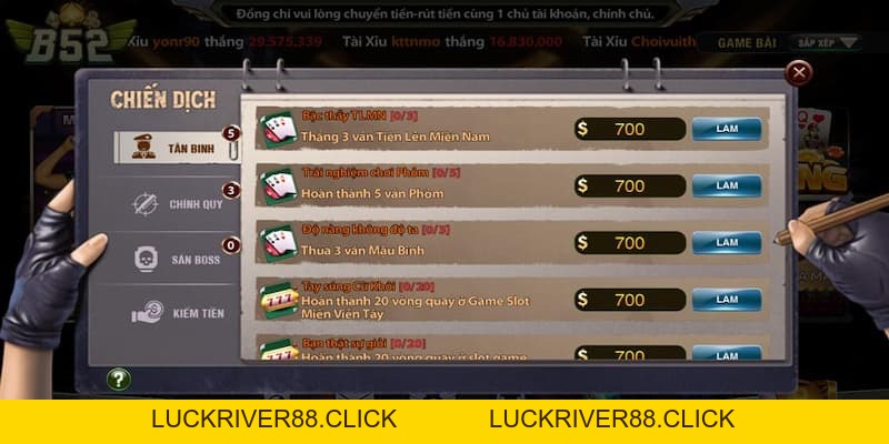 Game bài B52club – Sân chơi đỉnh cao của dân chuyên - LUCKRIVER88