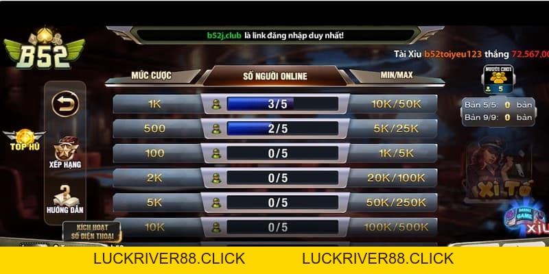 Game bài B52club – Sân chơi đỉnh cao của dân chuyên - LUCKRIVER88